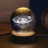 Planeten 3D-kristallen bol