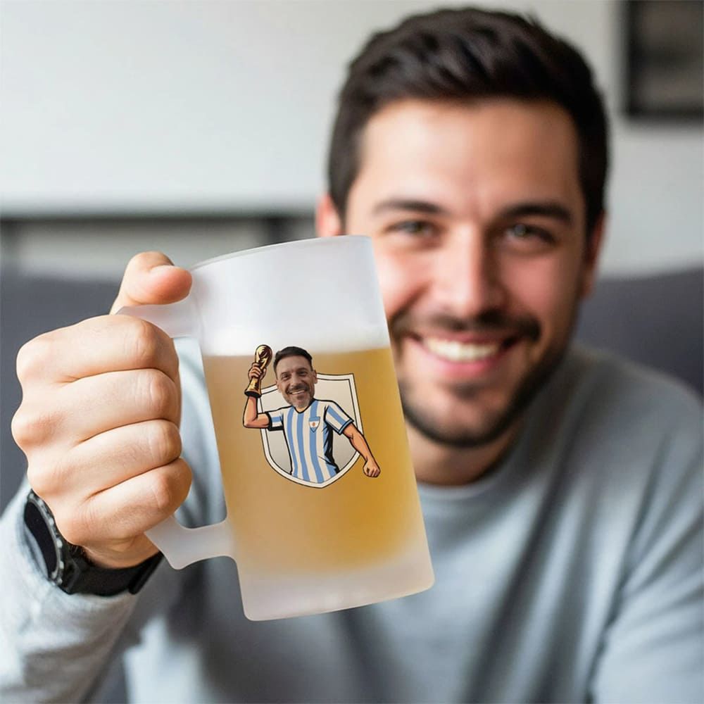 Personaliseerbare WK-bierpul met foto