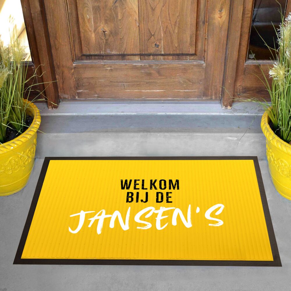 Personaliseerbare deurmat in meerdere kleuren