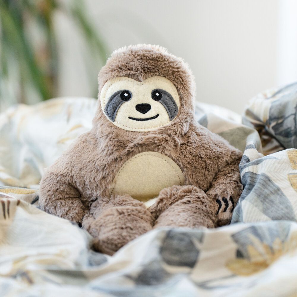 Verwarmbare luiaard knuffel