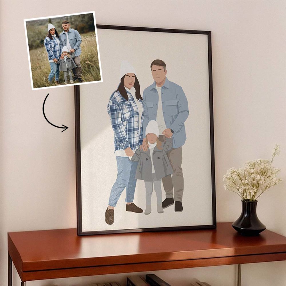 Personaliseerbare poster met illustratie