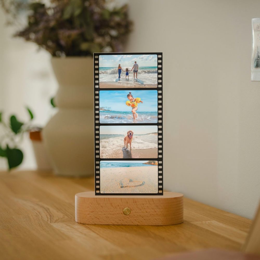 Gepersonaliseerde LED lamp filmrol met foto’s