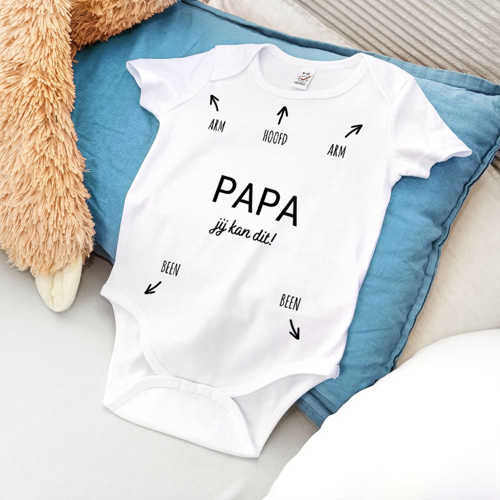 Gepersonaliseerde baby romper handleiding en naam