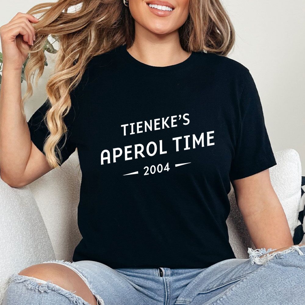 Gepersonaliseerd aperol t-shirt met jaartal