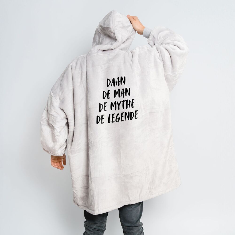Gepersonaliseerde Hoodie Deken met Tekst
