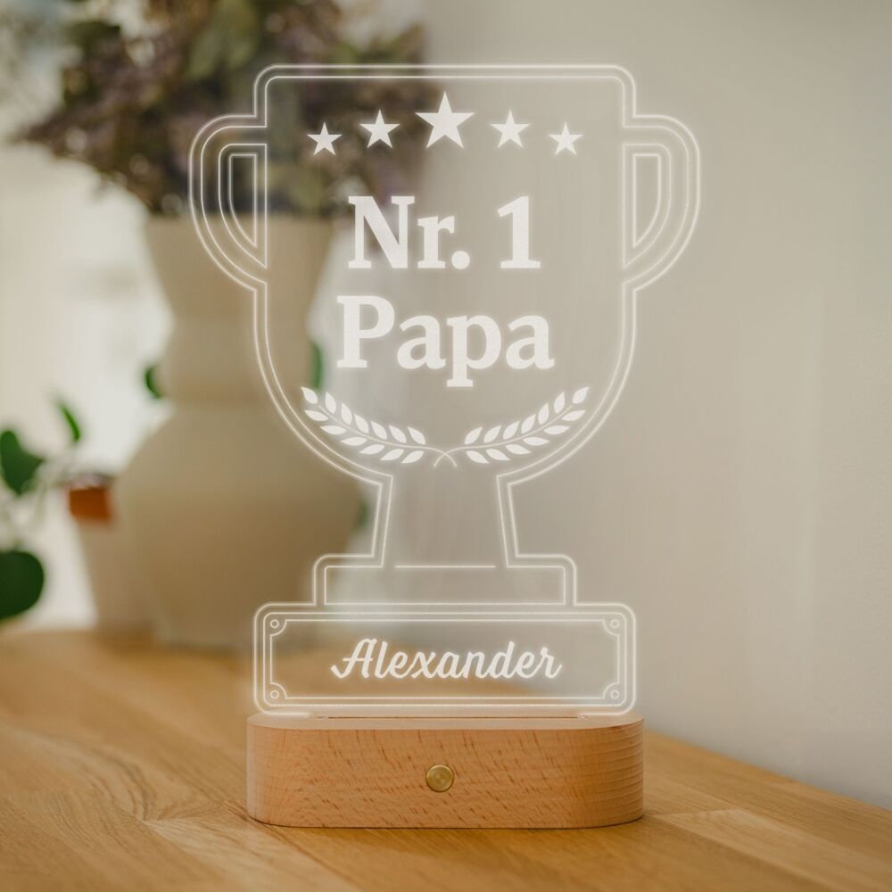 Gepersonaliseerde LED-lamp beker met tekst