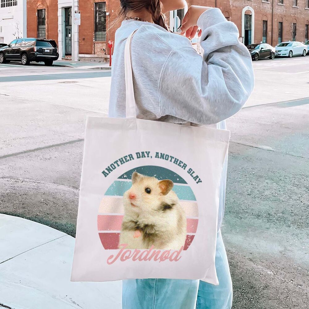 Gepersonaliseerde retro tote bag met huisdier
