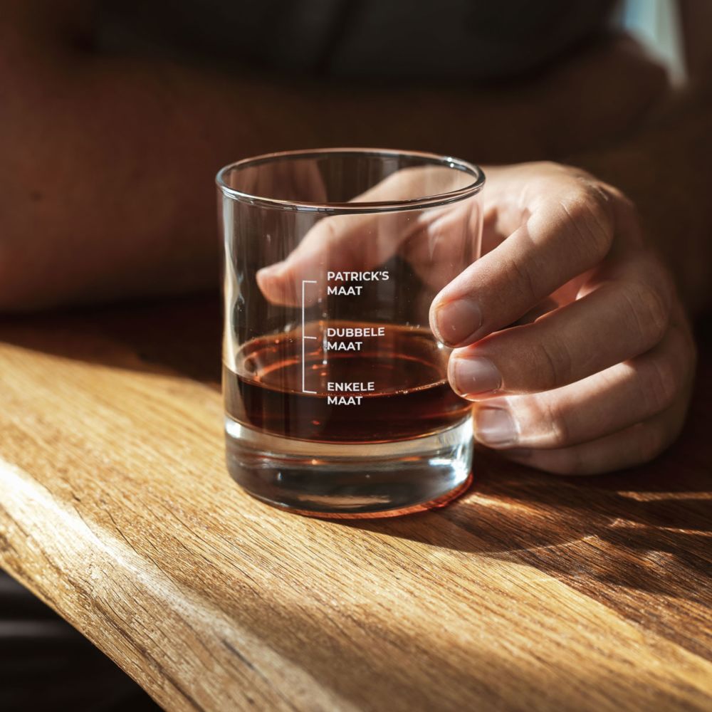 Whiskyglas met gravure