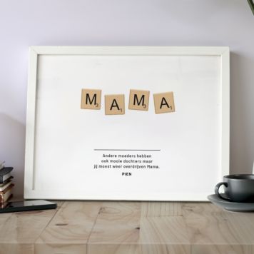 Personaliseerbare poster scrabble