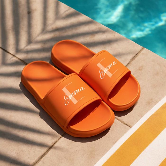 Gepersonaliseerde badslippers met monogram