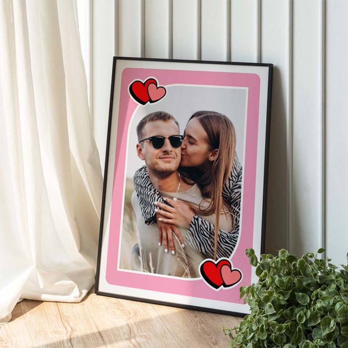 Gepersonaliseerde poster speelkaart met foto